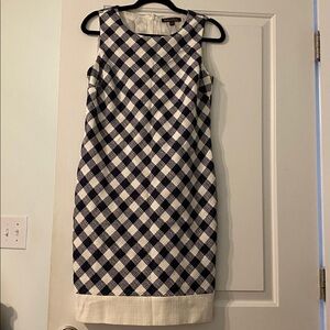 Brooks Brothers Navy and White Dress